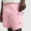 8" fleece-cargoshortsit, C Logo