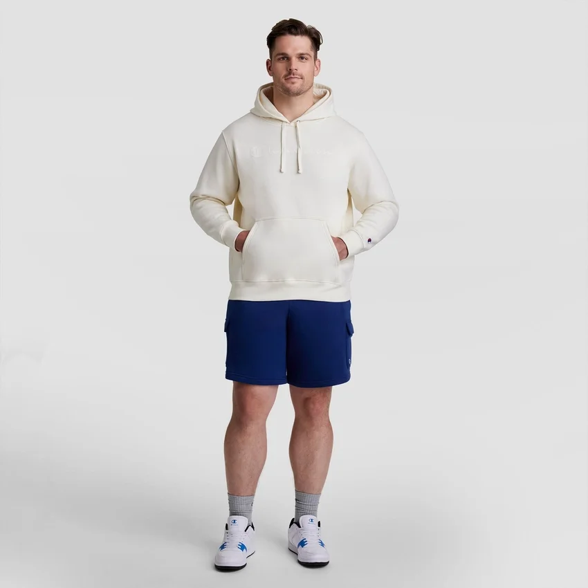 8" fleece-cargoshortsit, C Logo