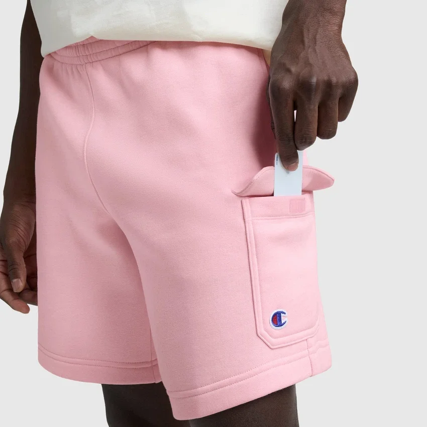 8" fleece-cargoshortsit, C Logo