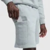 8" fleece-cargoshortsit, C Logo