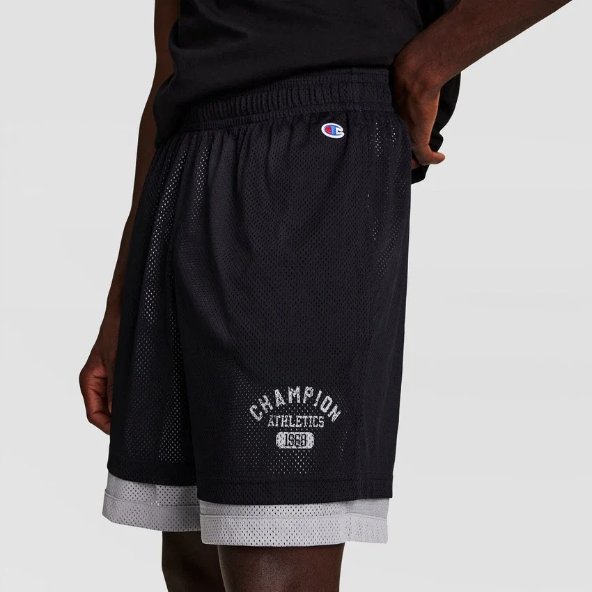 9" Gridiron Double Layer Shortsit, C Logo