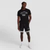 9" Gridiron Double Layer Shortsit, C Logo