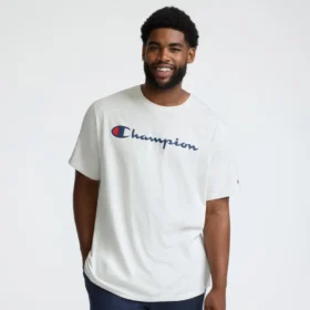 Klassinen graafinen T-paita, Script Logo – Big & Tall