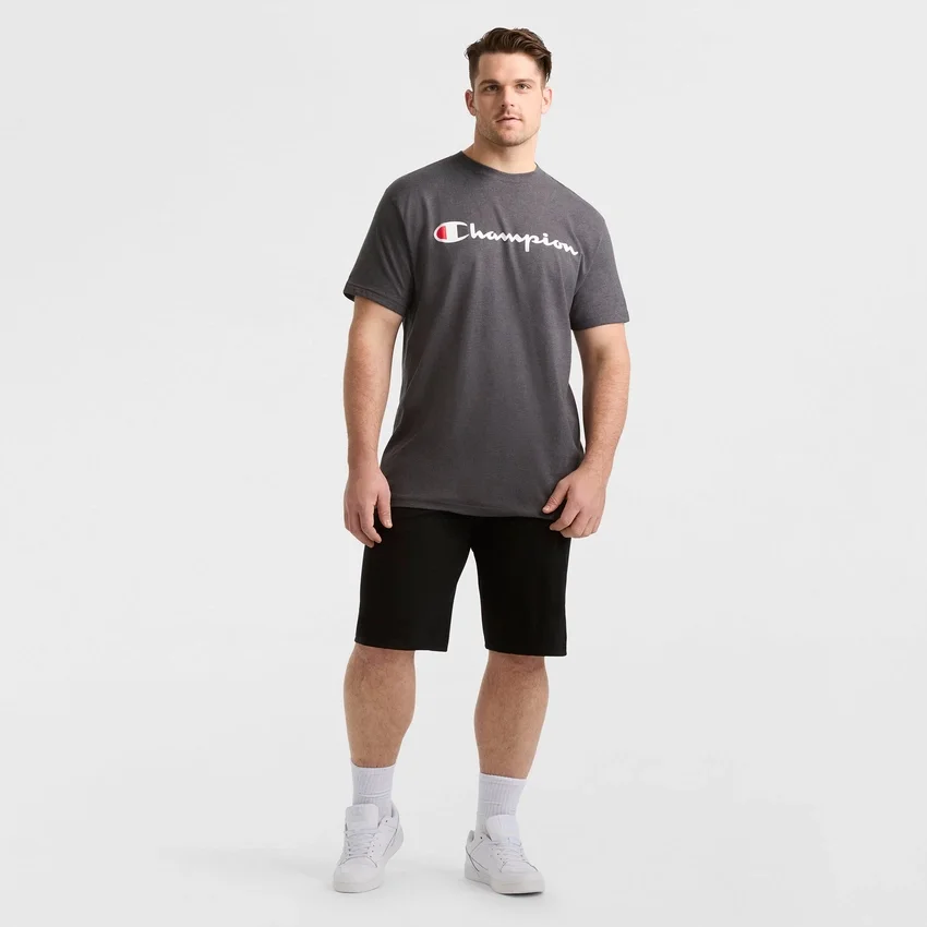 Klassinen graafinen T-paita, Script Logo – Big & Tall