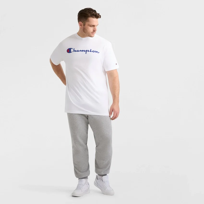 Klassinen graafinen T-paita, Script Logo – Big & Tall