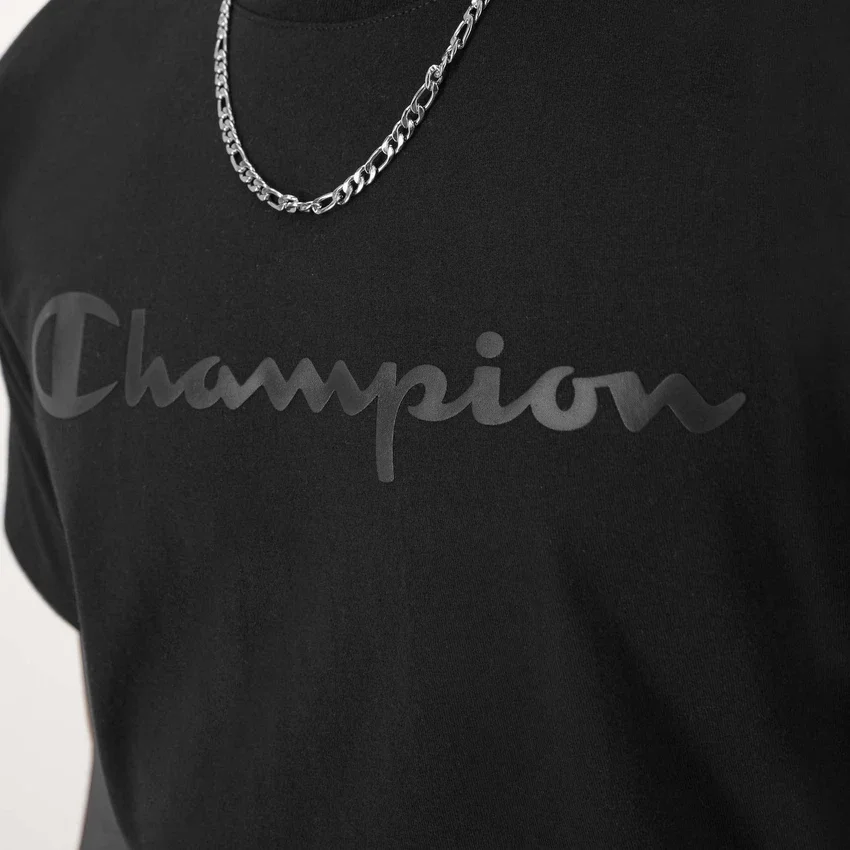 Klassinen graafinen T-paita, sävysävyinen Script Logo