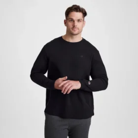 Klassinen pitkähihainen T-paita, brodeerattu C Logo – Big & Tall