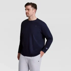 Klassinen pitkähihainen T-paita, brodeerattu C Logo – Big & Tall