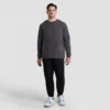 Klassinen pitkähihainen T-paita, brodeerattu C Logo – Big & Tall