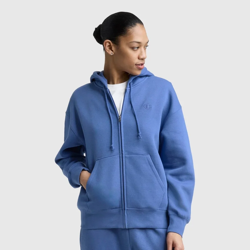 Powerblend-fleece-vetoketjuhuppari, C Logo