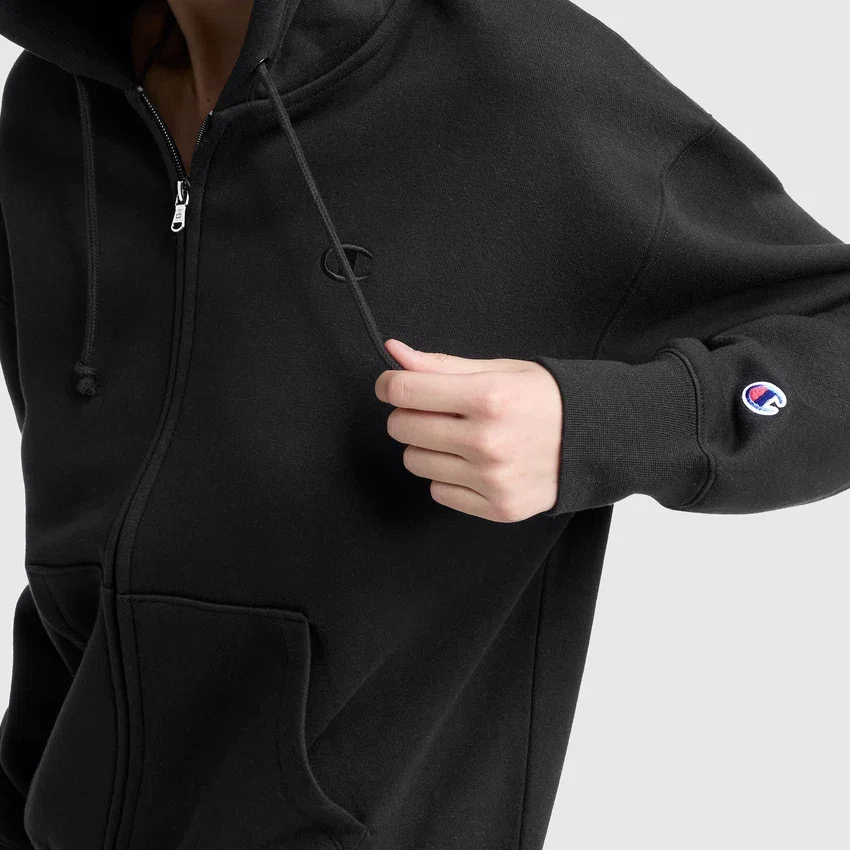 Powerblend-fleece-vetoketjuhuppari, C Logo