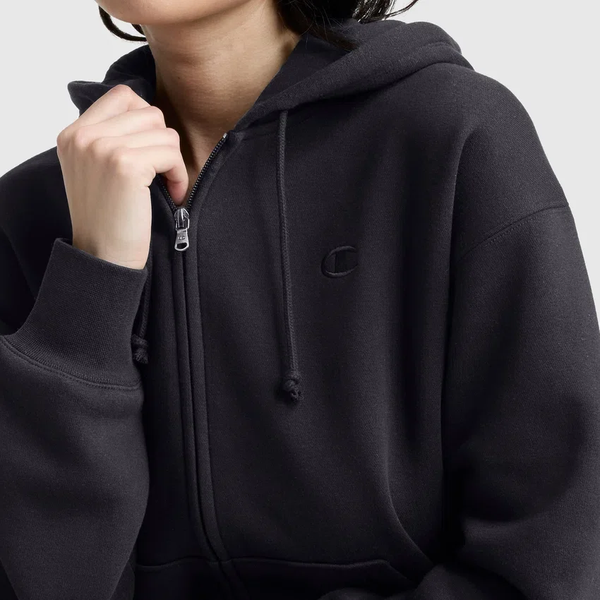 Powerblend-fleece-vetoketjuhuppari, C Logo