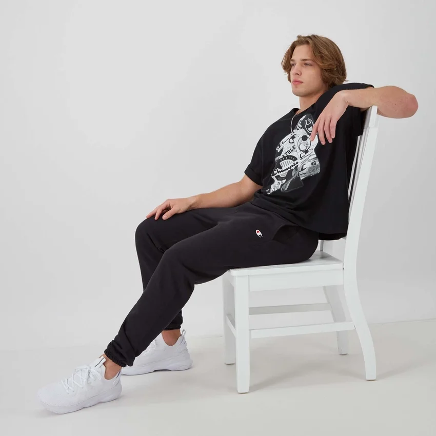 Reverse Weave Small Logo Cinched -collegehousut