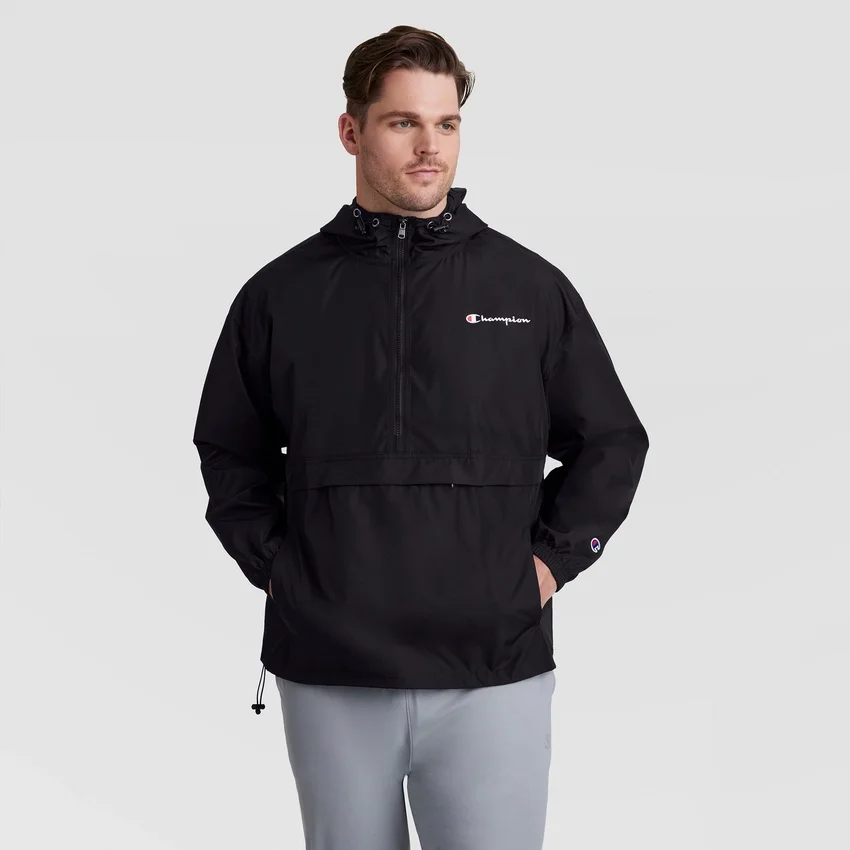 Stadium Packable -takki, Script Logo – Big & Tall