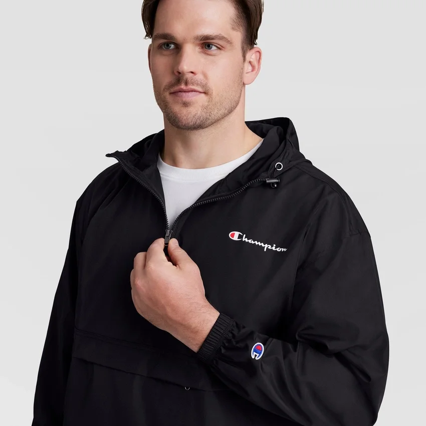 Stadium Packable -takki, Script Logo – Big & Tall