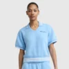 Tennis Court Polo, brodeerattu Script Logo