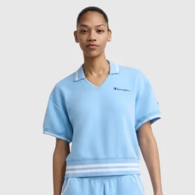 Tennis Court Polo, brodeerattu Script Logo