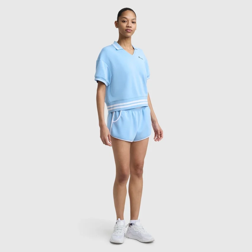 Tennis Court Polo, brodeerattu Script Logo